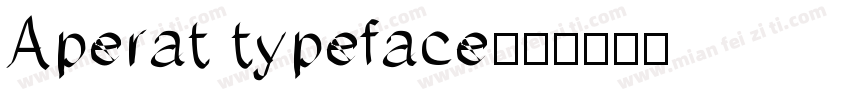 Aperat typeface字体转换